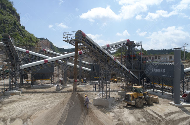 貴州萬隆建材日產5000方石料生產線