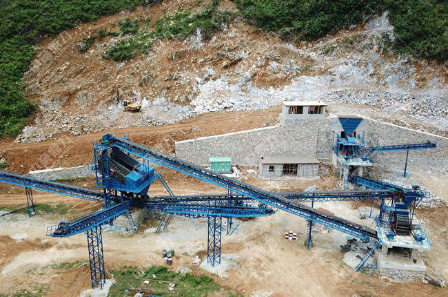 廣西省南寧市日產3000方砂石生產線