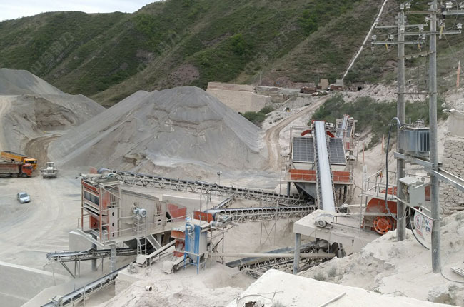 寧夏固原日產3000方砂石生產線