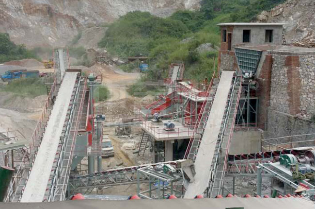 廣西獨石山采石場日產5000方石料生產線