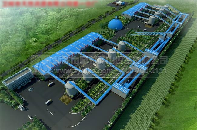 環保石料破碎生產線效果圖