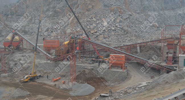 河南滎陽時產(chǎn)1000噸石料生產(chǎn)線